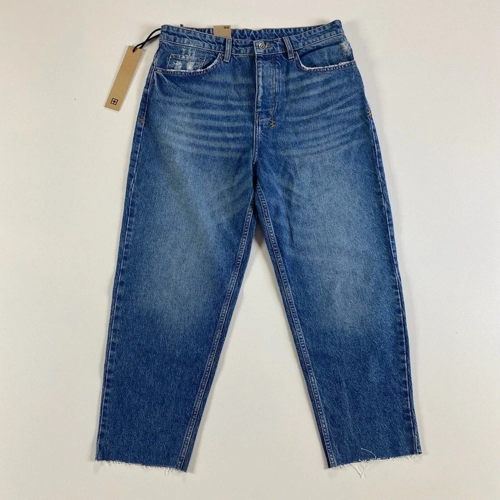 KSUBI Men's Bullet Crop Blazed Jeans Blue Size 33 NWT - Picture 1 of 12